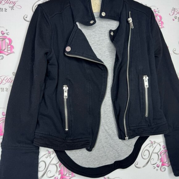 Chaser jacket coat zip up zippers black grey stunning business vibes luxury luxe - Picture 6 of 12